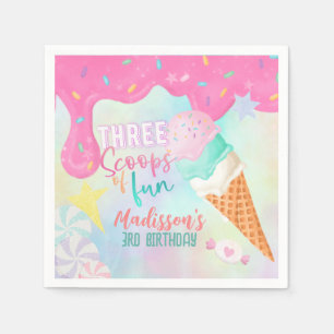 Three Scoops of Fun Napkins