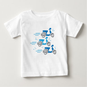 three scooters moped race baby T-Shirt