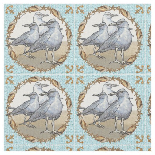 Three Seagulls Fabric