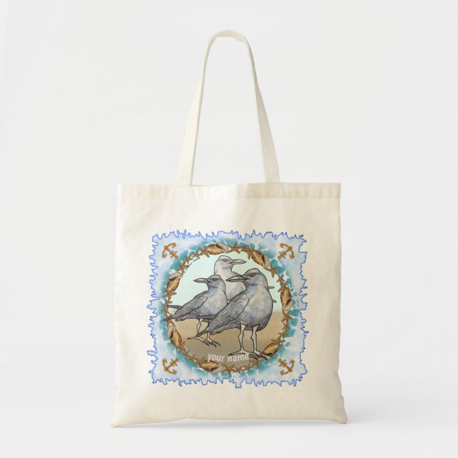 Three Seagulls Tote Bag (Front)