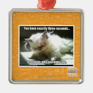 Three seconds metal ornament