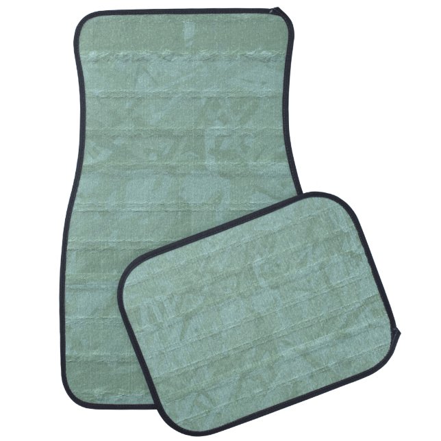 Three Shades of Green Movement  Car Floor Mat (Set)