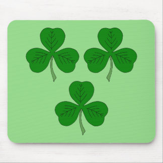 Three Shamrocks Mouse Pad