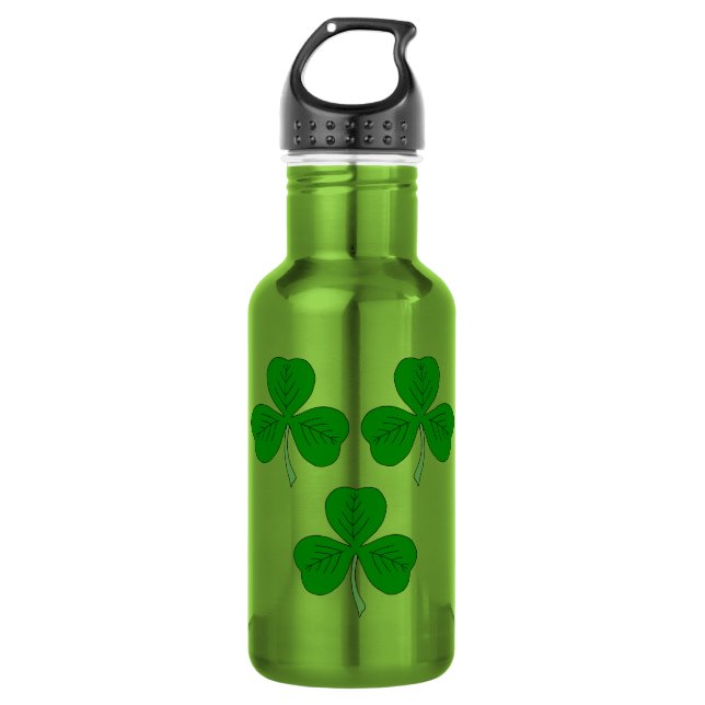 Three Shamrocks Water Bottle (Front)