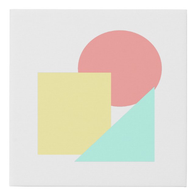 Three Shapes Canvas Art (Front)