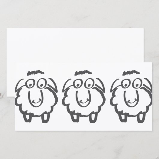 three sheeps (Front/Back)