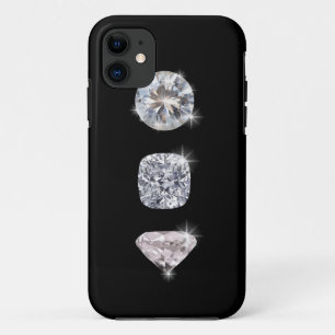 Three shine crystal Diamonds iPhone 11 Case