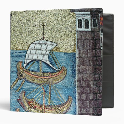 Three ships entering the port of Ravenna Binder