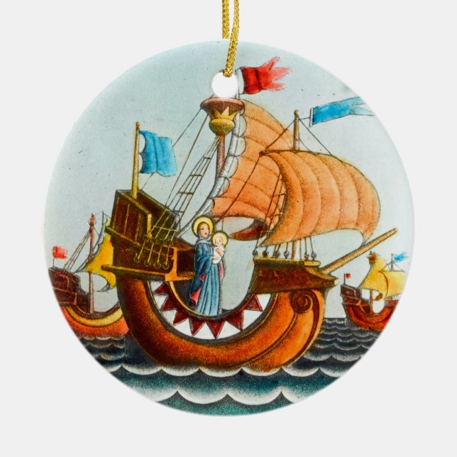 Three Ships Ornament (Front)