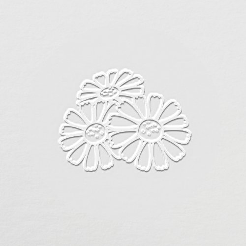 Three Simple Daisies Embosser