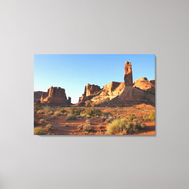 Three Sisters at Arches National Park Canvas Print (Front)