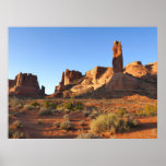 Three Sisters at Arches National Park Poster