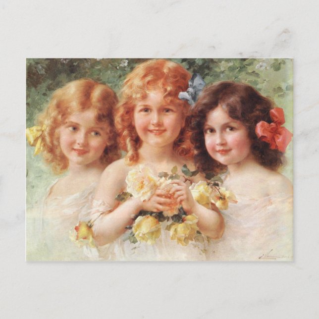 Three Sisters - Émile Vernon Postcard (Front)