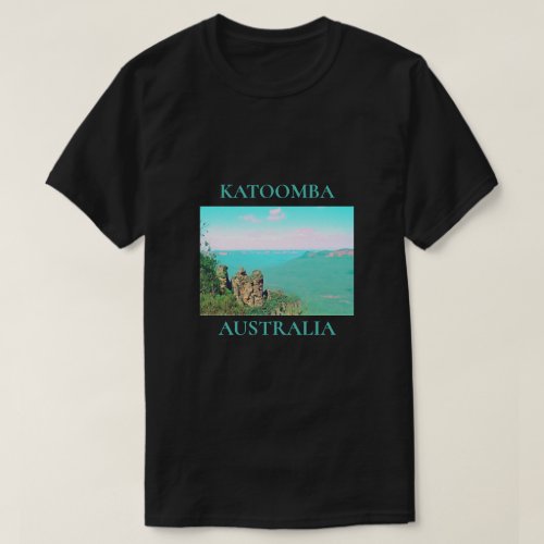 Three sisters Katoomba mountains Australia travel T_Shirt