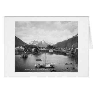 Three Sisters Mountains Sitka 1912 Cards