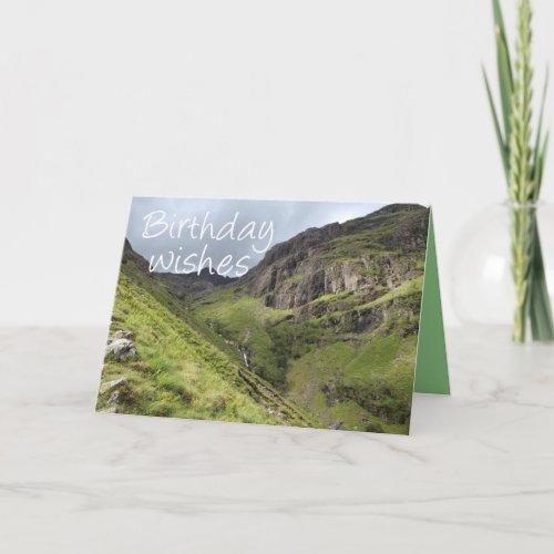 Three Sisters of Glencoe Mountains Scotland Card