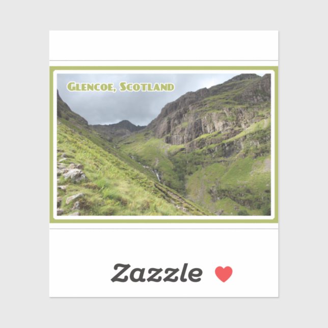 Three Sisters of Glencoe, Mountains, Scotland Sticker (Sheet)