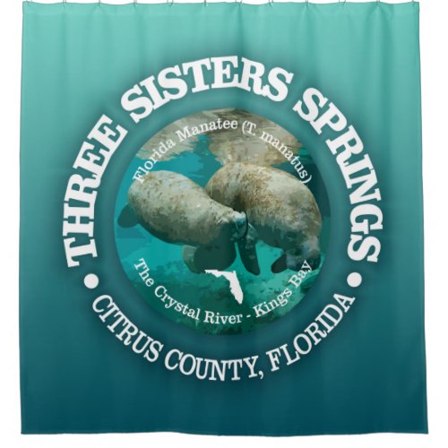 Three Sisters Springs rd Shower Curtain