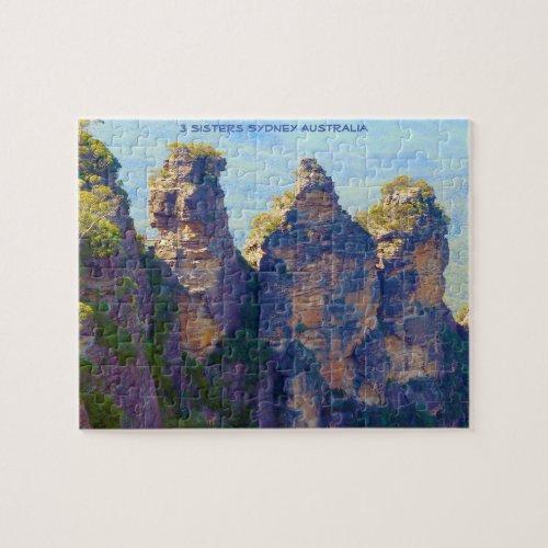 Three Sisters Sydney Australia Jigsaw Puzzle