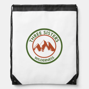 Three Sisters Wilderness Drawstring Bag
