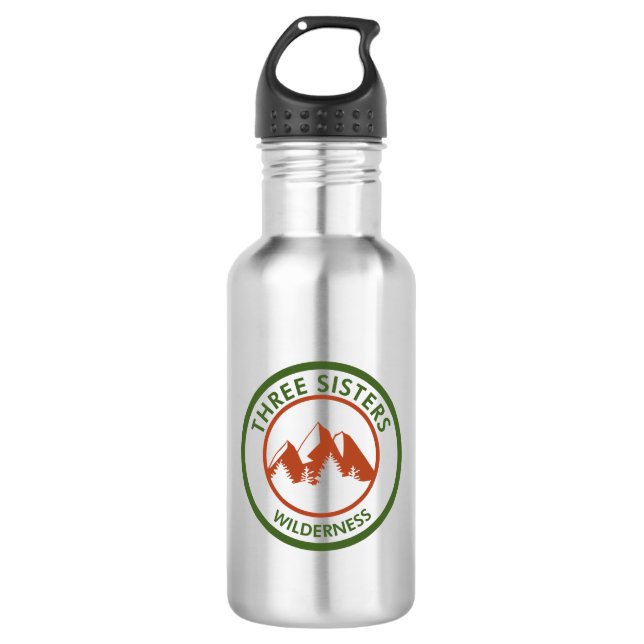 Three Sisters Wilderness Stainless Steel Water Bottle (Front)