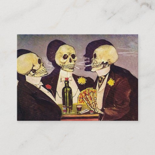Customizable Three Skeletons Business Card