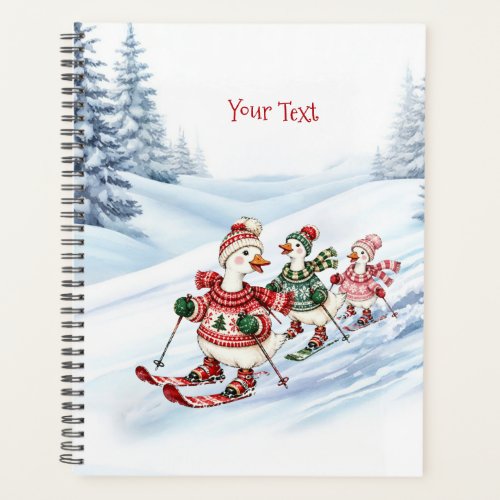 Three Skiing Ducks Planner