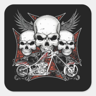 Motorcycle Skull Stickers - 84 Results