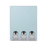 Three Sleeping Baby Penguin Chicks Notepad at Zazzle