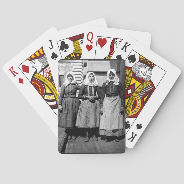 Three Slovak Immigrant Women Poker Cards (Back)