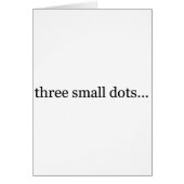 three small dots cards (Front)