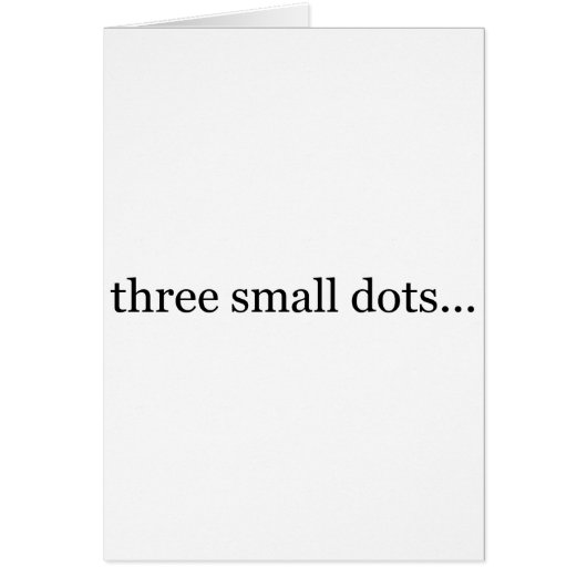 three small dots cards (Front)