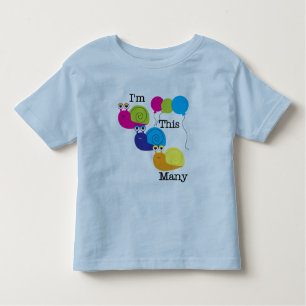 Three Snails I'm This Many Tshirts and Gifts