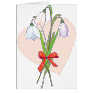 three snowdrops cards