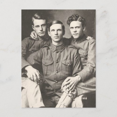 Three Soldiers Postcard
