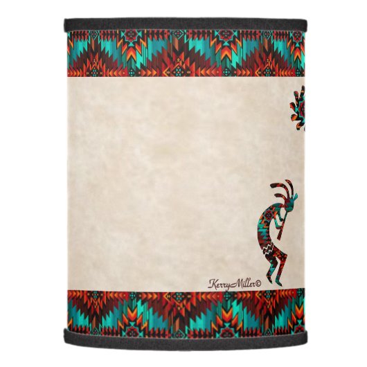 Three Southwest Kokopelli Lamp Shade (Left)