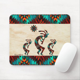 Three Southwest Kokopelli Mouse Pad