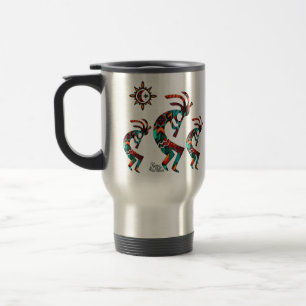 Three Southwest Kokopelli Travel Mug