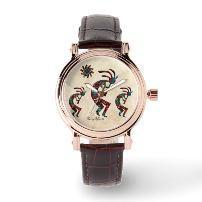Three Southwest Kokopelli Watch (Front)