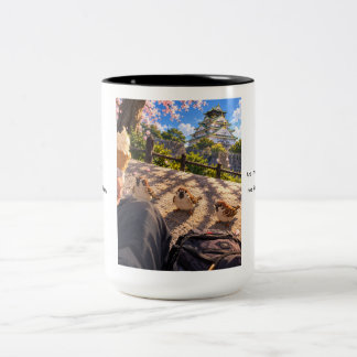 Three sparrow Two-Tone coffee mug