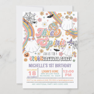 Three Spirit 3rd Birthday Invitation - Girl