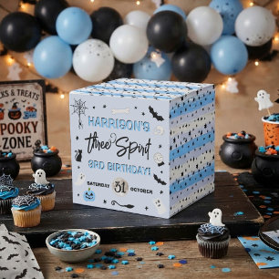 Three Spirit! Boys Halloween 3rd Birthday Party Favor Boxes