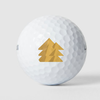 Three Stacked Pyramids Golf Balls
