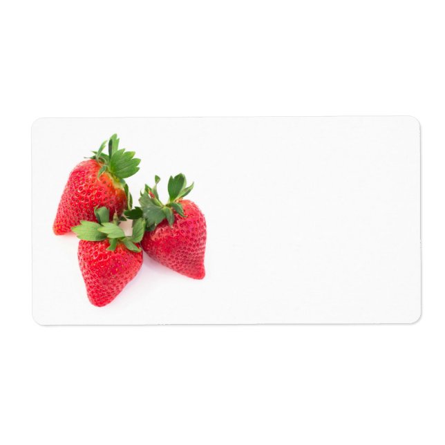 Three strawberries label (Front)