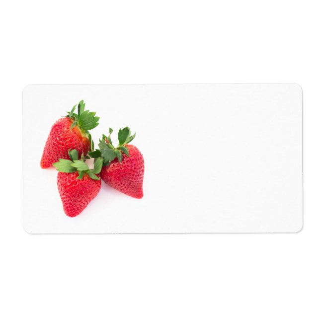 Three strawberries label (Front)