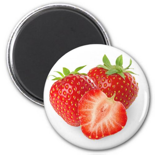 Three strawberries magnet