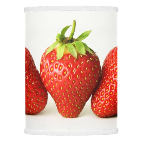 Three Strawberries On White lscn Lamp Shade