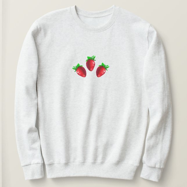 Three Strawberries Sweatshirt (Design Front)