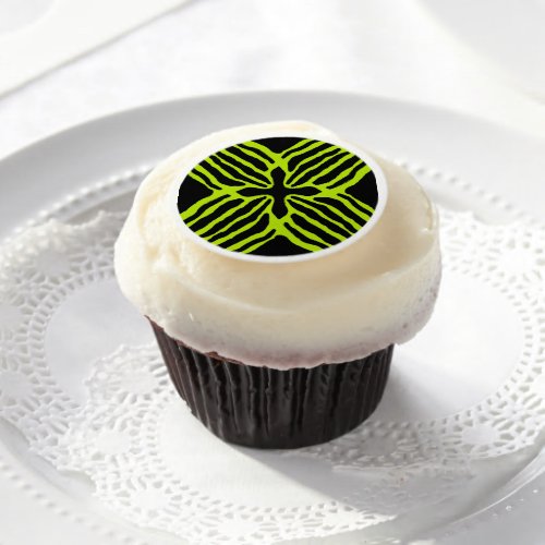 Three Striped Poison Dart Frog Edible Frosting Rounds