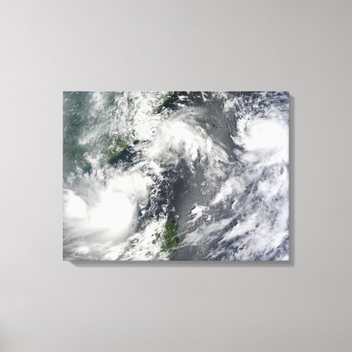 Three strong storms canvas print